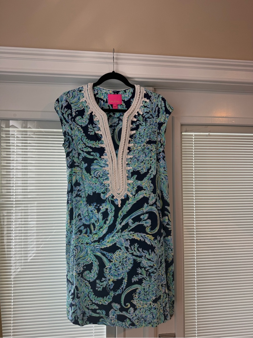 Lilly Pulitzer Navy Multi-Color Printed Tunic